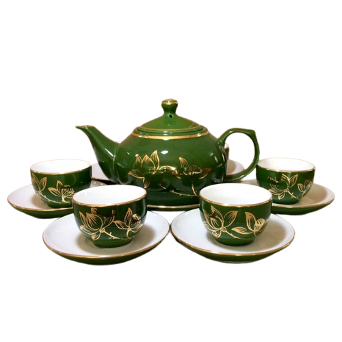 Bộ ấm chén men sứ