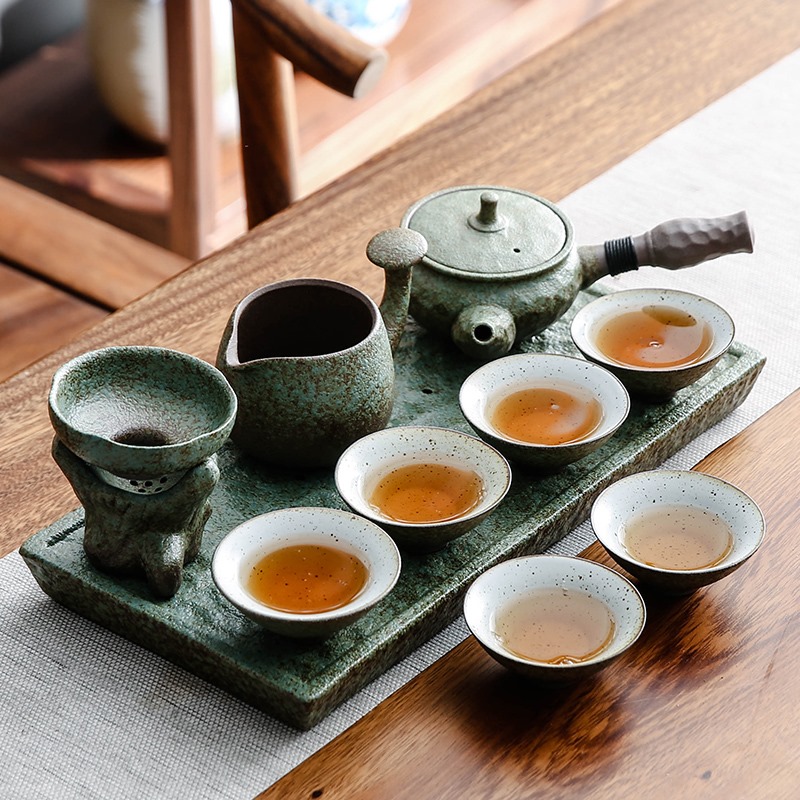 Bộ ấm chén men sứ